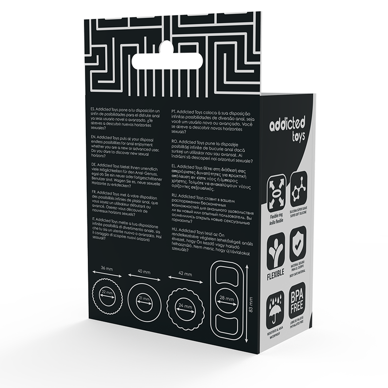 ADDICTED TOYS - ENSEMBLE DANNEAU PÉNIAL 4 PIÈCES ADDICTED TOYS