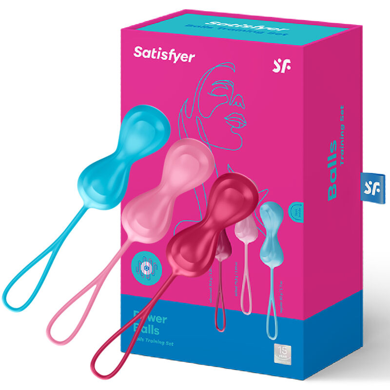 SATISFYER - ENSEMBLE ENTRAÎNEMENT LOVEBALLS 1 SATISFYER BALLS