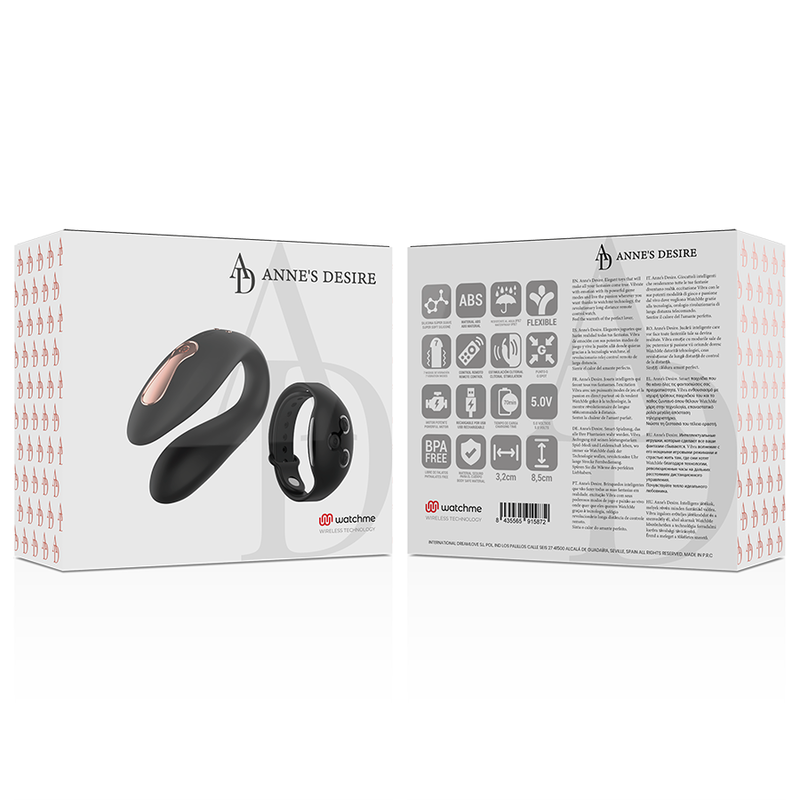 ANNE'S DESIRE - DUAL PLEASURE TECNOLOG A WATCHME NOIR ANNE´S DESIRE
