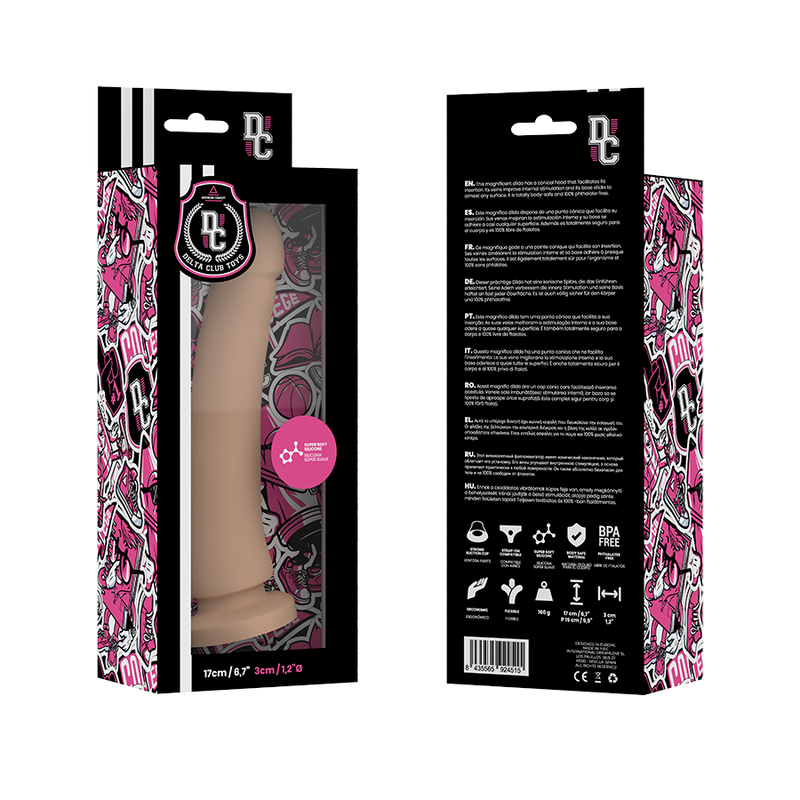 DELTA CLUB - JOUETS GODE MÉDICAL NATUREL SILICONE 17 CM -O- 3 CM DELTACLUB