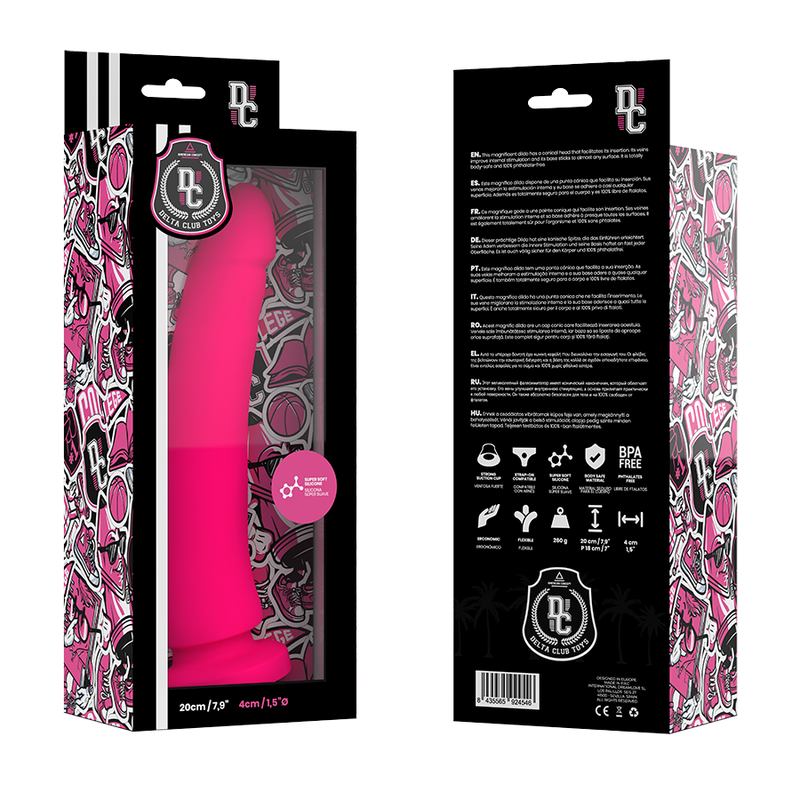 DELTA CLUB - TOYS GODE MÉDICAL ROSE EN SILICONE 20 CM -O- 4 CM DELTACLUB