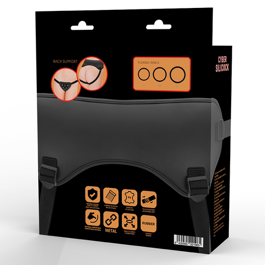 CYBER SILICOCK - HARNAIS SANGLES AVEC 3 ANNEAUX GRATUITS CYBER SILICOCK