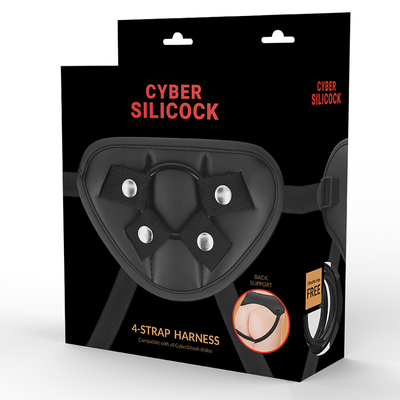 CYBER SILICOCK - HARNAIS SANGLES AVEC 3 ANNEAUX GRATUITS CYBER SILICOCK