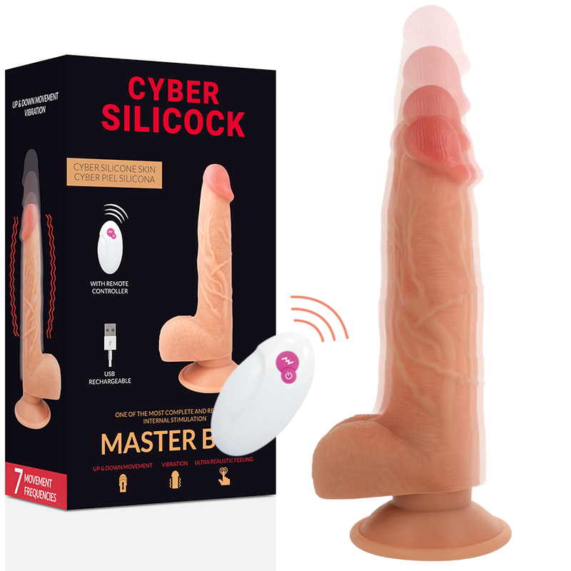 CYBER SILICOCK - TÉLÉCOMMANDE RÉALISTE MASTER BEN 23.88 CM -O- 4.3 CM CYBER SILICOCK