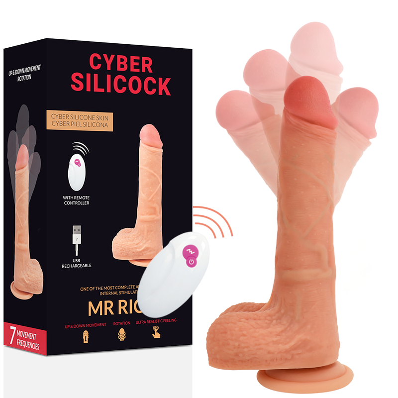 CYBER SILICOCK - TÉLÉCOMMANDE RÉALISTE MR RICK 20.9 CM -O- 4 CM CYBER SILICOCK