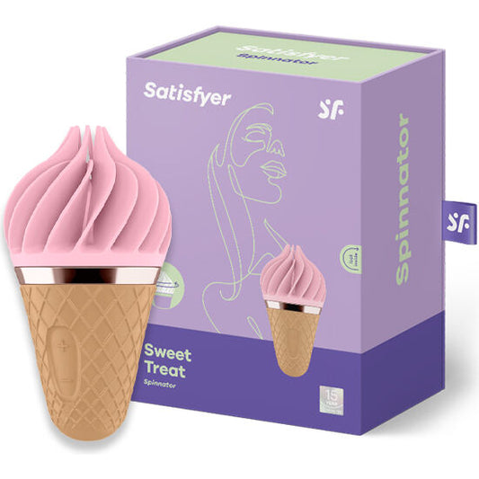 SATISFYER - SPINNATOR SWEET TREAT BRUN & ROSE SATISFYER SPINNATOR