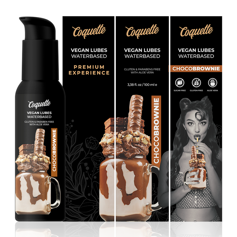 COQUETTE CHIC DESIRE - LUBRIFIANT VÉGÉTALIEN CHOCOBROWNIE PREMIUM EXPERIENCE 100ML COQUETTE COSMETICS