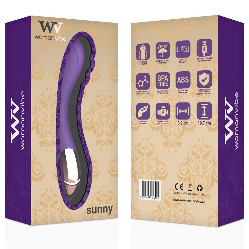 WOMANVIBE - VIBRATEUR RECHARGEABLE EN SILICONE SUNNY WOMANVIBE