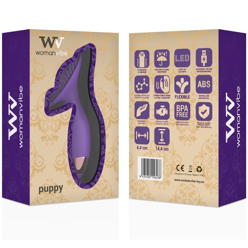 WOMANVIBE - PUPPY STIMULATOR SILICONE RECHARGEABLE WOMANVIBE