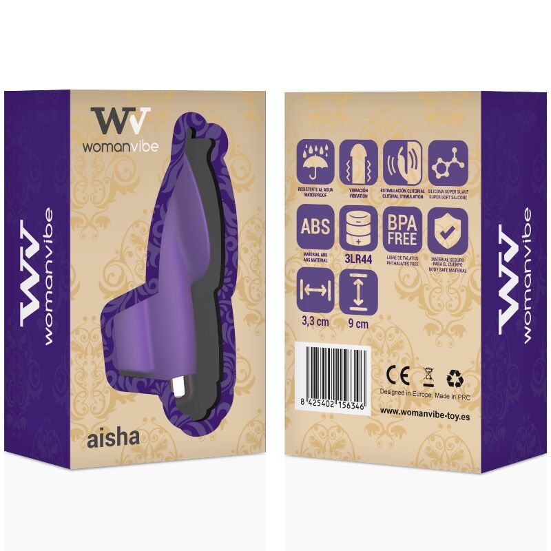 WOMANVIBE - FINGER DE STIMULATEUR EN SILICONE AISHA FEMME WOMANVIBE