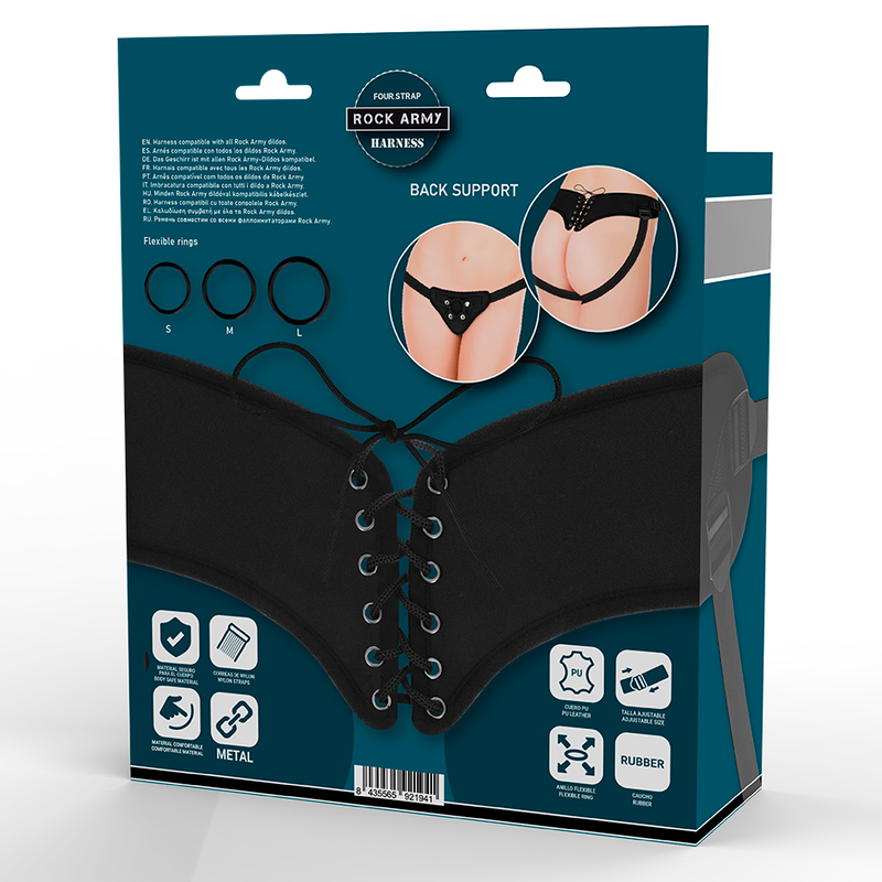 ROCKARMY - HARNAIS RÉGLABLE ET ANNEAUX FLEXIBLES ROCK ARMY
