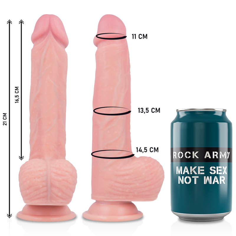 ROCKARMY - HARNAIS + SILICONE LIQUIDE PREMIUM SPITFIRE REALISTIC 21 CM -O- 4.62 CM ROCK ARMY
