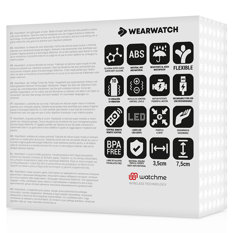 WEARWATCH - WATCHME TECHNOLOGIE TÉLÉCOMMANDE UF FUCHSIA / EAU DE MER WEARWATCH