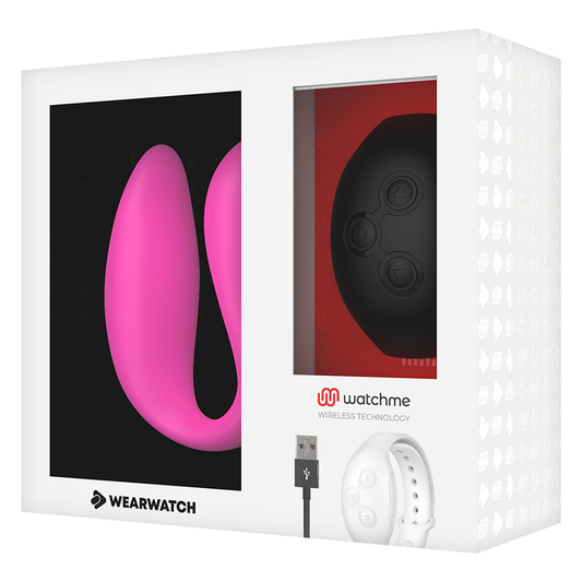 WEARWATCH - VIBRATEUR DOUBLE TECHNOLOGIE WATCHME FUCHSIA/AZABACHE WEARWATCH