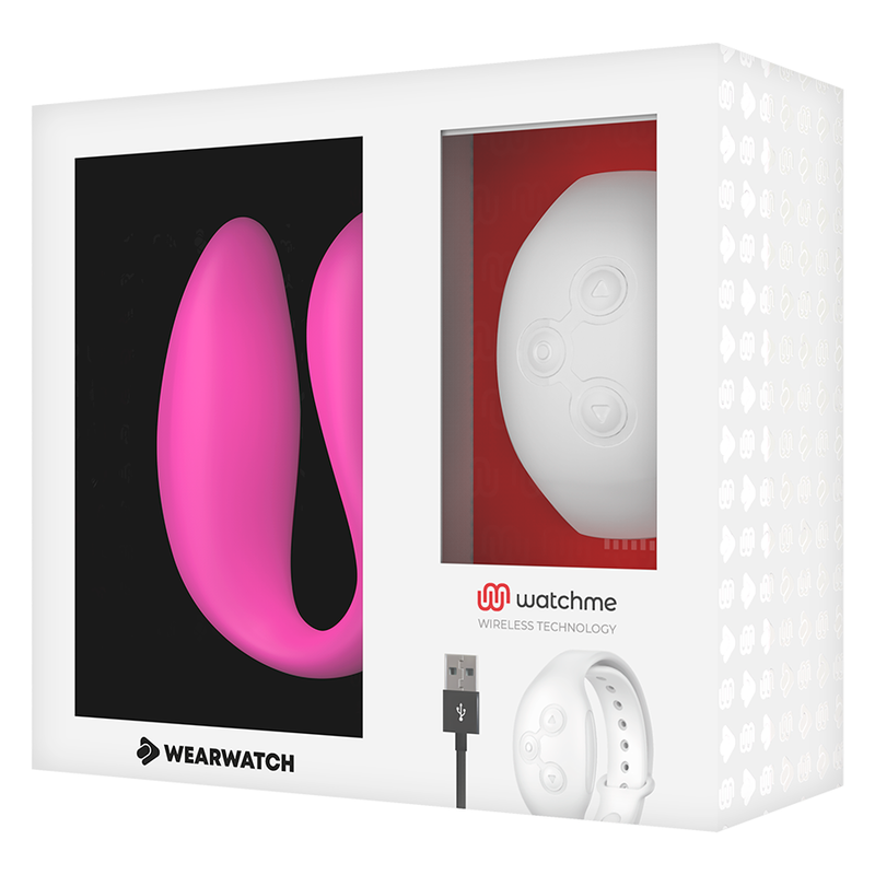 WEARWATCH - WATCHME VIBRATEUR DOUBLE TECHNOLOGIE FUCHSIA / NEIGE WEARWATCH