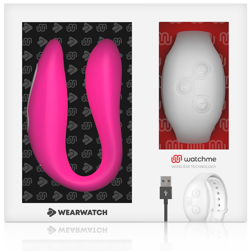 WEARWATCH - WATCHME VIBRATEUR DOUBLE TECHNOLOGIE FUCHSIA / NEIGE WEARWATCH