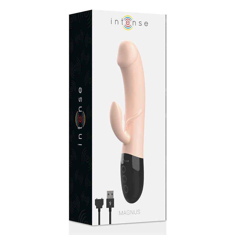 INTENSE - VIBRATEUR RECHARGEABLE NATUREL MAGNUS DUAL INTENSE FUN