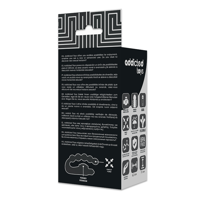 ADDICTED TOYS - MASSEUR ANAL PROSTATIQUE AVEC VIBRATION ADDICTED TOYS